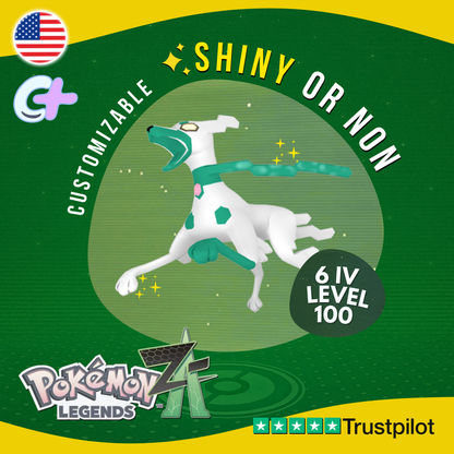 Zygarde 10% Dog Shiny or Non Shiny 6IV Pokémon Legends Z-A Competitive ZA Z A